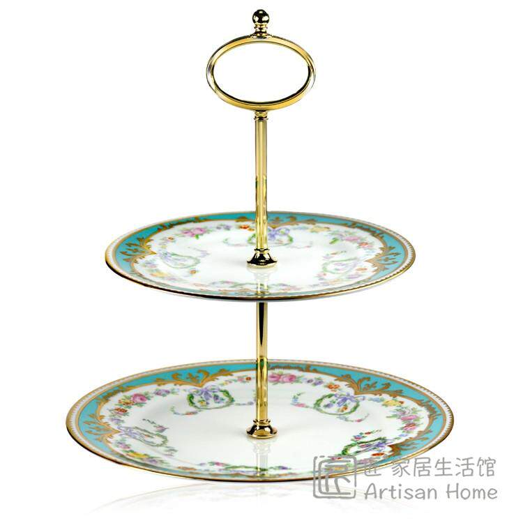 英国Royal Collection骨瓷两层点心架博览会Great Exhibition代购