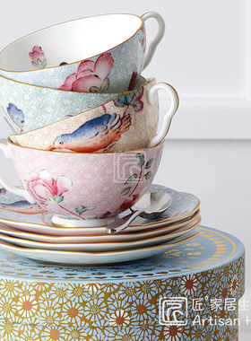 WEDGWOOD杜鹃骨瓷红茶杯咖啡杯