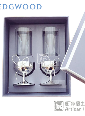 现货Wedgwood Vera Wang王薇薇爱之结烛台欧式Love Knots结婚礼物