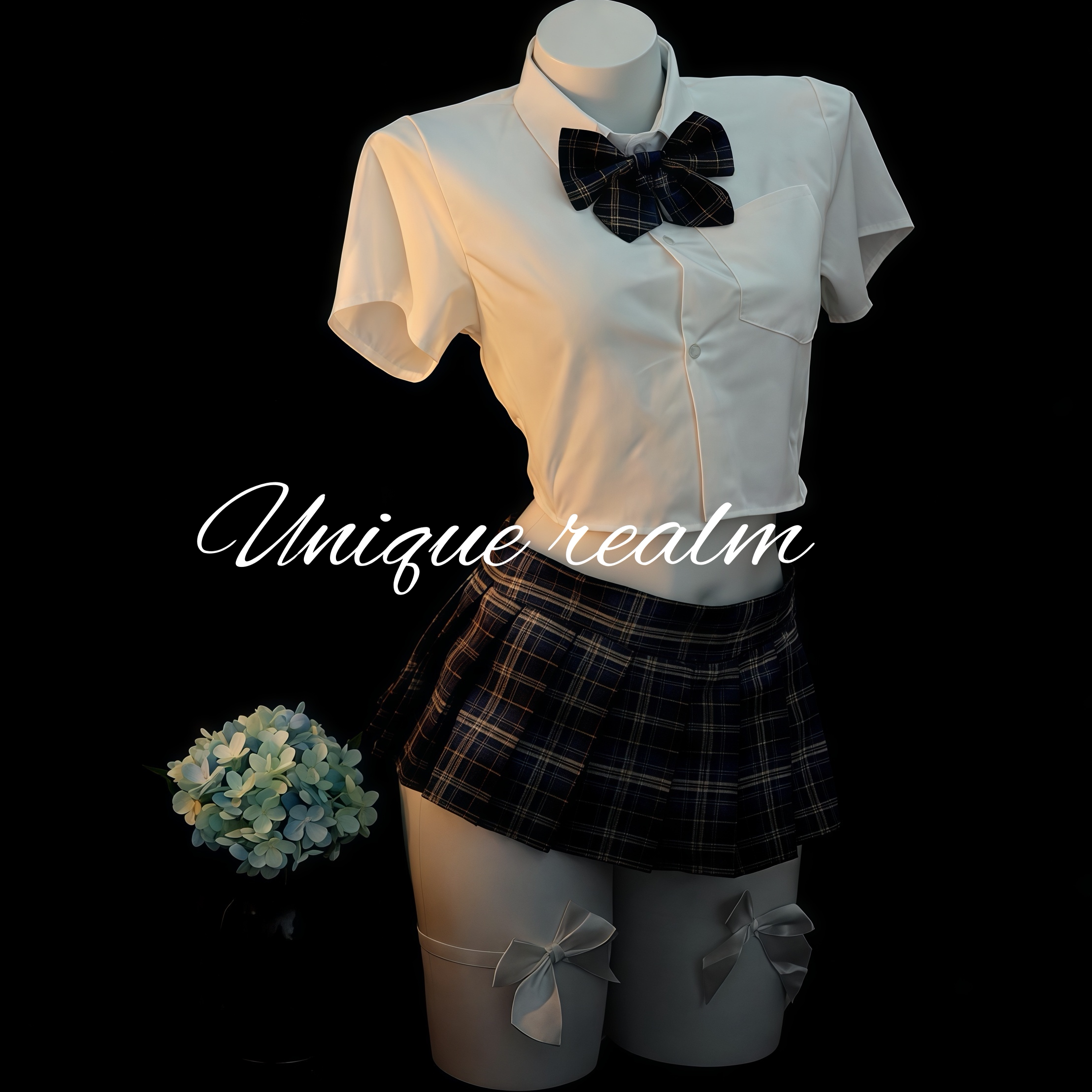 谧境「青禾学妹」学院风jk百褶裙情趣cos制服可爱纯欲风睡裙qqny