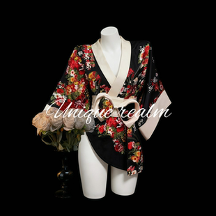 谧境「花间酌」性感睡裙日系和服cos制服情趣诱惑纯欲风战袍qqny
