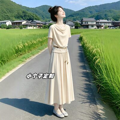 巨好看精致半身裙两件套装女夏
