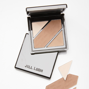 JILLLEEN修容盘三色阴影鼻影侧影哑光提亮修容高光一体盘鼻影发际