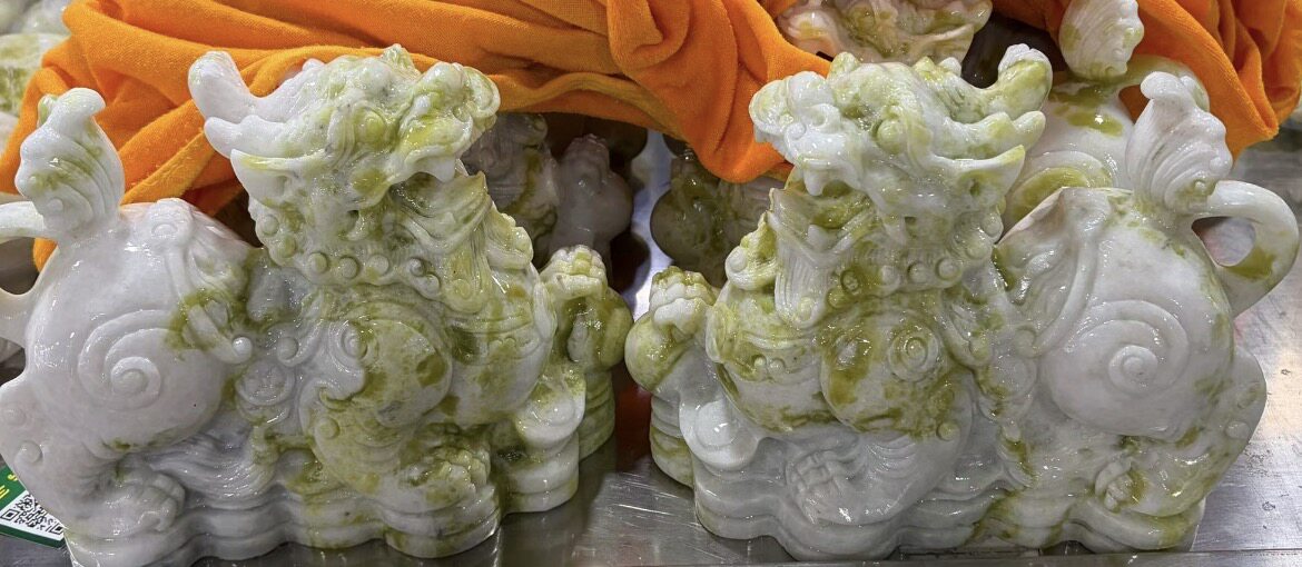 天然蓝田玉摆件貔貅招财客厅家居玄关开业雕刻旺财镇宅玉石摆件
