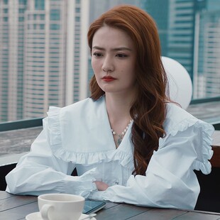 我们的当打之年谷峤徐璐同款白色衬衫女2023春季新款休闲宽松衬衣