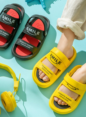 儿童凉鞋男童2025夏新款防滑软底沙滩鞋女童中大童学生亲子凉拖鞋
