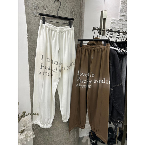 FAFA-秋上新潮流印花宽松休闲卫衣裤(不含上衣)20933