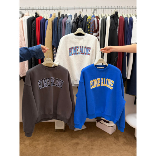 Bellatag-冬上新韩系简约百搭卫加绒卫衣MTM508