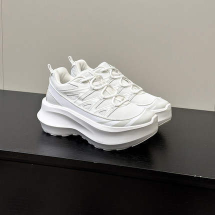 增高7厘米联名透气网面轻便老爹鞋松糕厚底lisa小白鞋休闲运动鞋