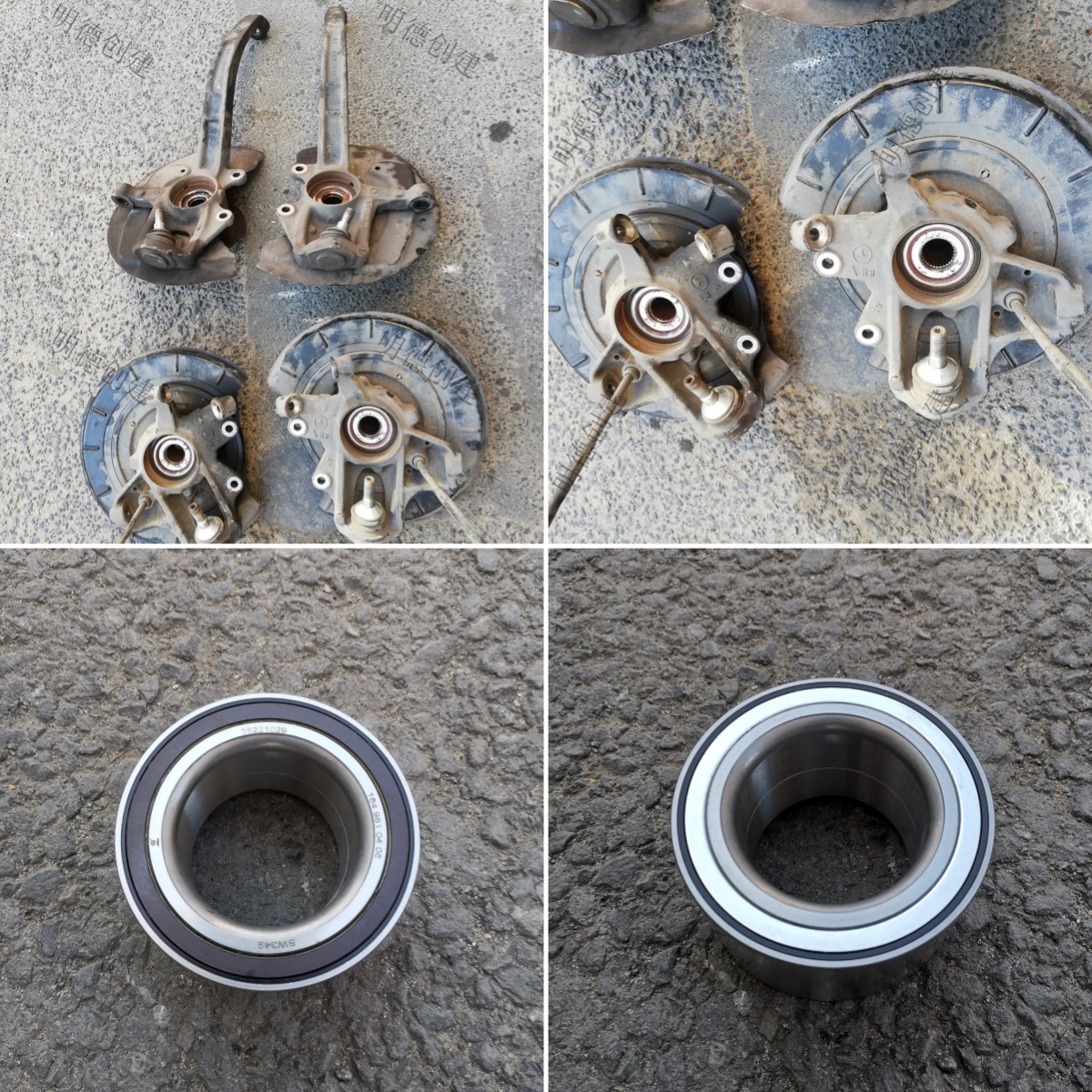 适用于奔驰W164 GL450 GL500 ML350 ML500 羊角转向节 前后轮轴承