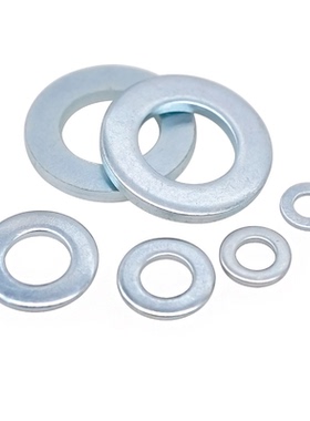 CZ五金国标蓝白镀锌平垫圈加硬100HV/200HV/300HV金属圆形垫片介