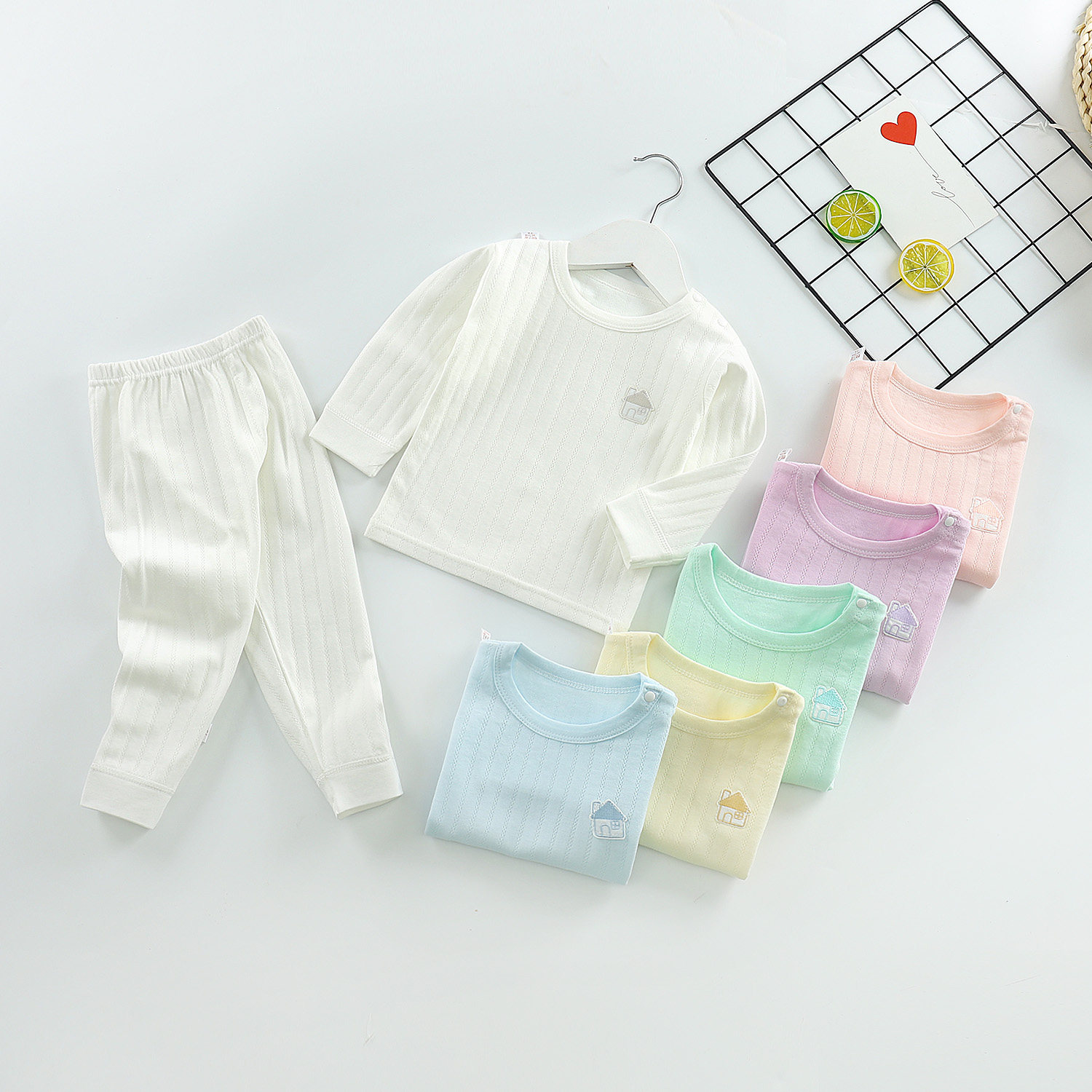 婴儿衣服套装宝宝睡衣春秋新生儿空调服薄款长袖内衣0月3纯棉春装