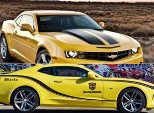 雪佛兰科迈罗拉花 大黄蜂SS车贴 全车个性变形金刚贴纸改装彩条