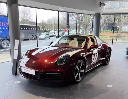 保时捷911targa个性改装全车贴纸 992 718车身侧裙77数字拉花彩贴