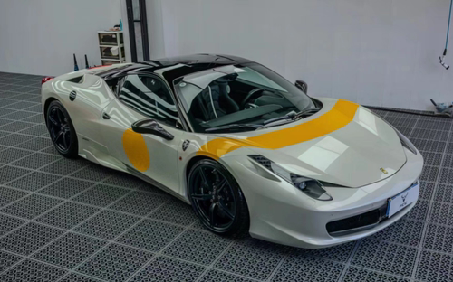 法拉利458GTB车贴拉花458赛道版贴纸430 488 F12引擎盖装饰贴画