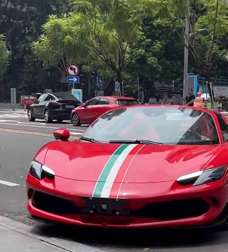 法拉利296GTS488赛道版SF90意大利三色458车贴运动贴纸专用拉花