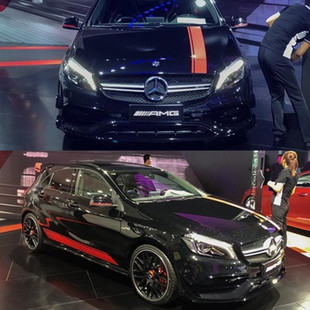 车身贴 适用于奔驰A45暗夜雷霆贴纸 220 200 AMG车贴纸拉花 GLA45