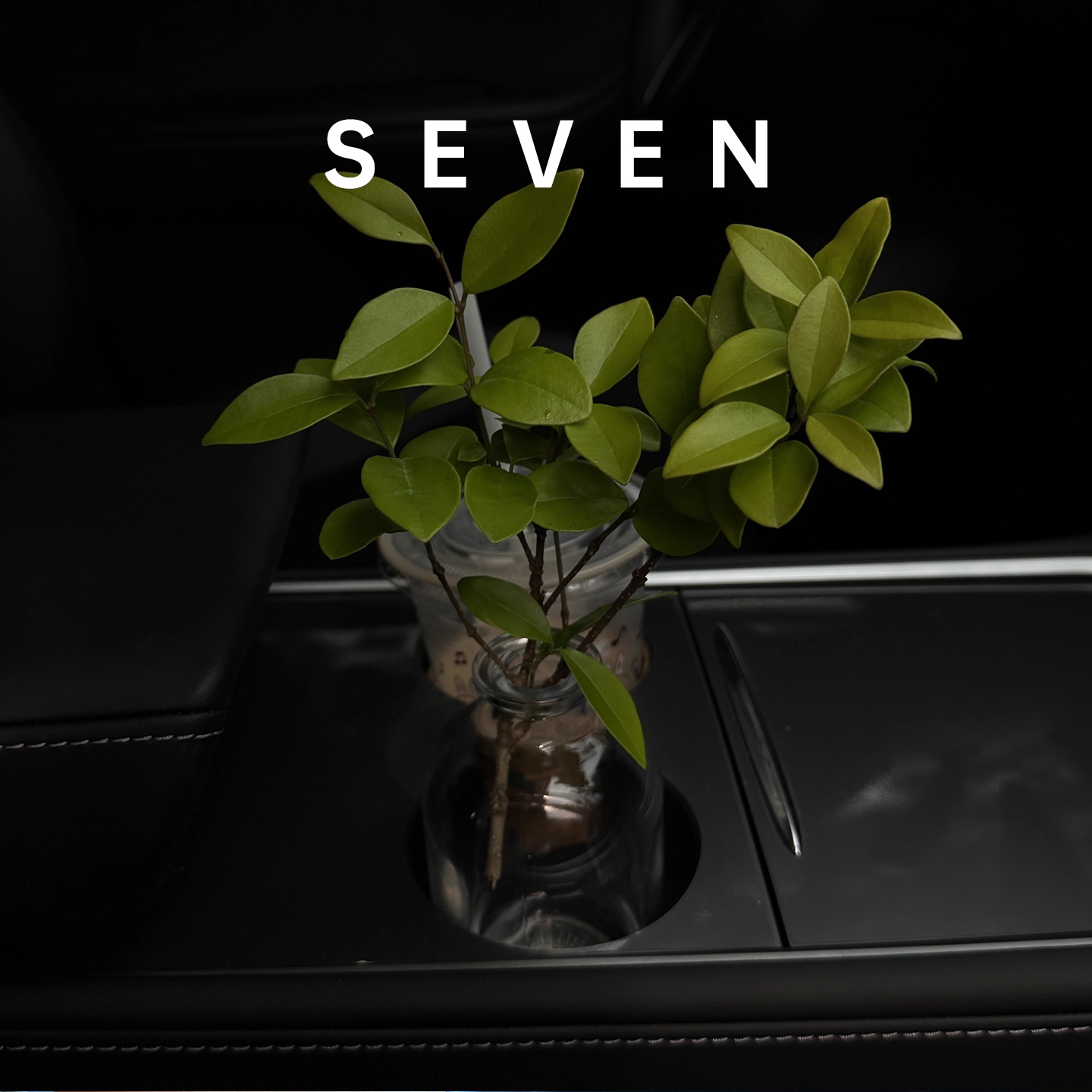 创意花瓶摆件车内插花装饰品高级轻奢车内饰品车内养花玻璃插花瓶