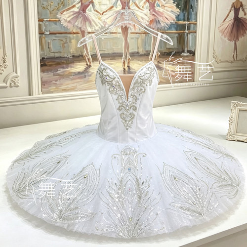 重工款白色银仙子仙女娃娃变奏芭蕾舞裙演出服成人女童芭蕾舞蹈裙