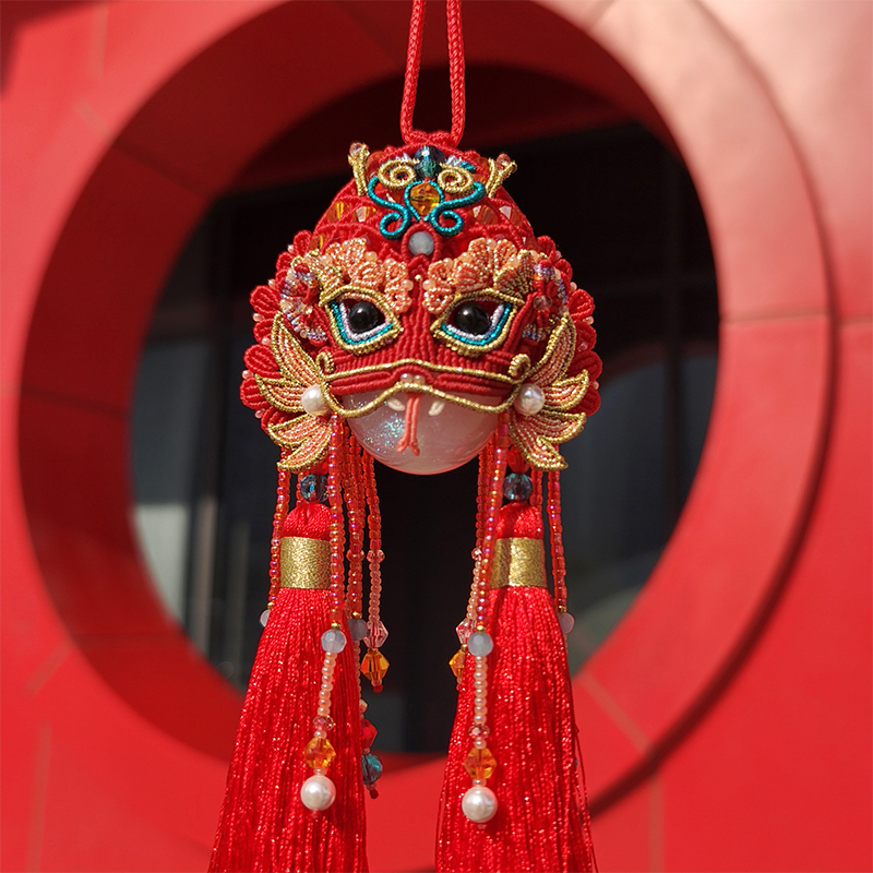 吉祥醒狮灵宠献瑞手工编绳材料包