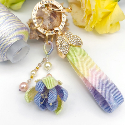 星空段染股线钥匙扣编绳