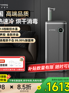 grossag茶吧机2025新款家用即热式消毒新型饮水机全自动语音智能
