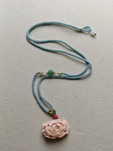 牡丹毛衣链吊坠 16.2克