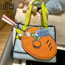 高颜值可爱萝卜羽毛球包女款运动包网球包新款手提式大容量便携