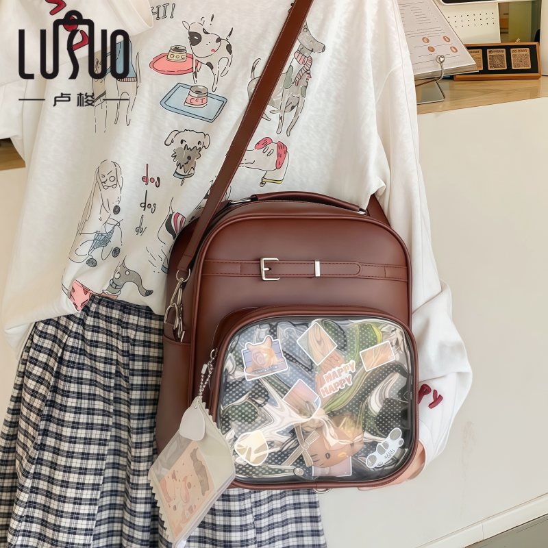 追星痛包斜挎包女小食量可放小卡日系二次元谷子吧唧包JK制服挎包
