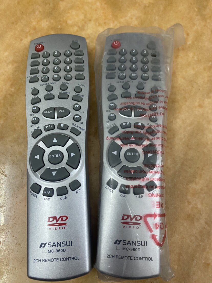 全新SANSUI山水 家庭影院组合音响DVD机遥控器：MC-960D