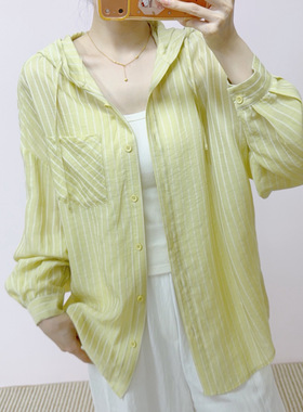 2026年春夏季专柜品牌时尚百搭宽松连帽防晒衣外套上衣757