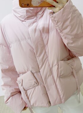 2026年冬季新品专柜品牌时尚休闲韩版百搭短款加厚面包羽绒服917