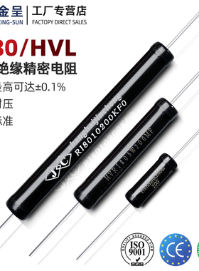 RI80黑色无感高压绝缘耐压检测校准标定电阻2W5W10W1M10M100M1G1%