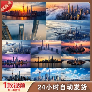 高清上海东方明珠外滩金融中心宣传片大气壮观写字楼摩天视频素材