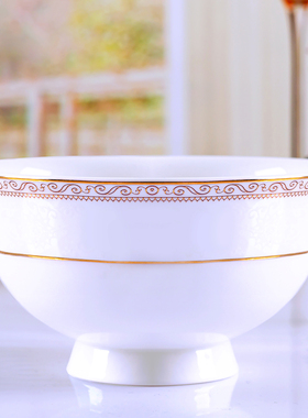 自由组合景德镇骨瓷餐具碗碟套装家用轻奢盘筷子中欧式高档陶瓷器