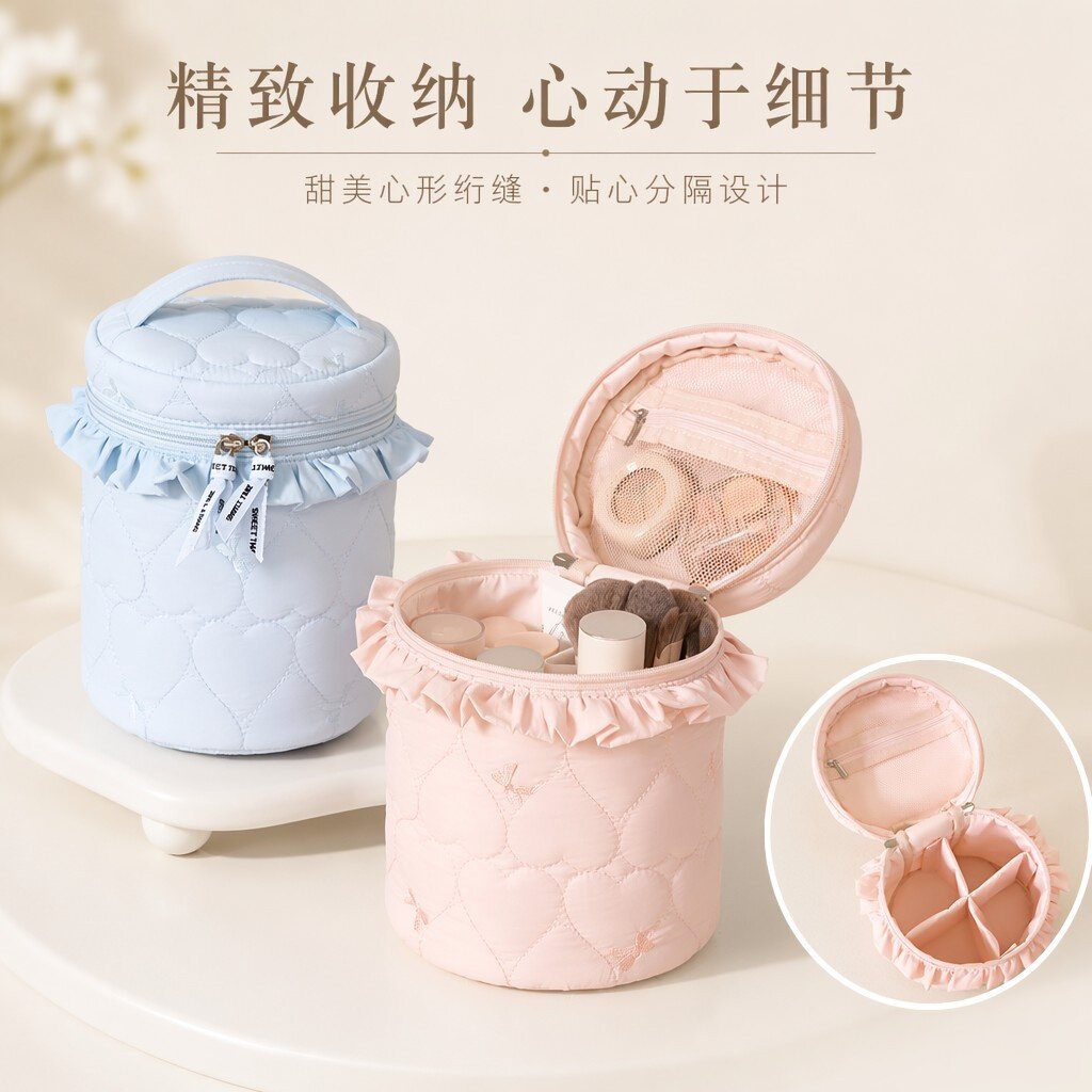 大容量分层手提化妆包图片
