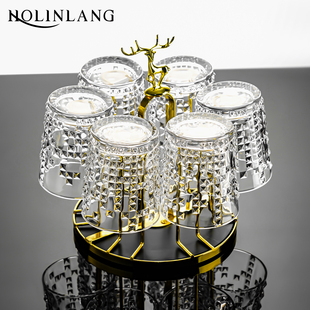 威士忌酒杯轻奢高档水晶杯高颜值洋酒杯高级感玻璃杯子