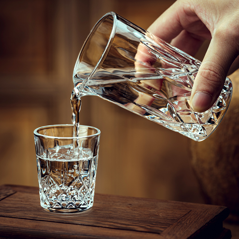 玻璃白酒杯套装家用分酒器酒壶