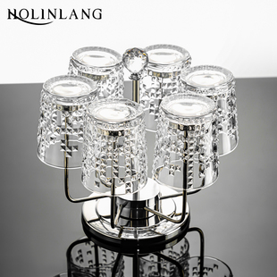 轻奢高档水晶玻璃威士忌杯套装 创意家用高颜值白兰地洋酒啤酒杯子