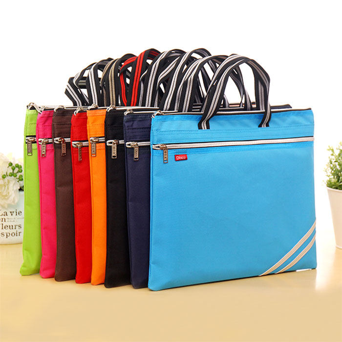 德仕高a4拉链手提文件袋防水