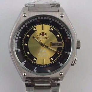 日本双狮手表男大表盘经典空霸海霸SK全自动机械表库存中老年怀旧