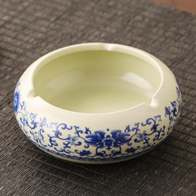 陶瓷烟灰缸客厅办公室创意烟缸复古个性潮流家用时尚酒店高级烟盅