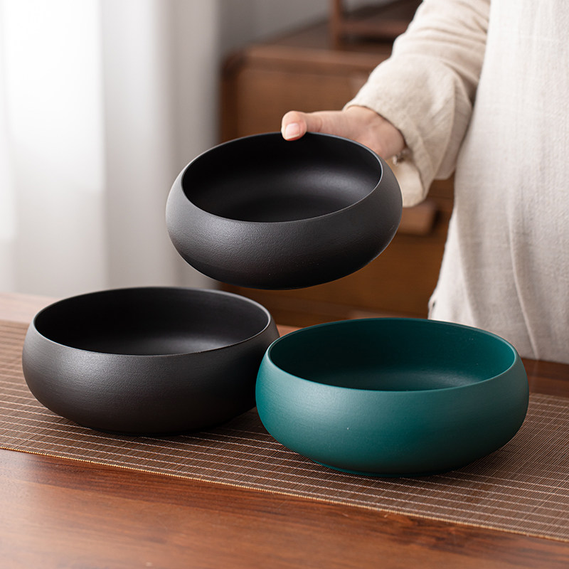 黑陶茶洗家用复古单个水盂茶渣缸茶道茶具茶台废水缸杯洗水洗大号,餐饮具,茶道/零配,淘宝优惠券,粉丝福利购,淘宝优惠卷