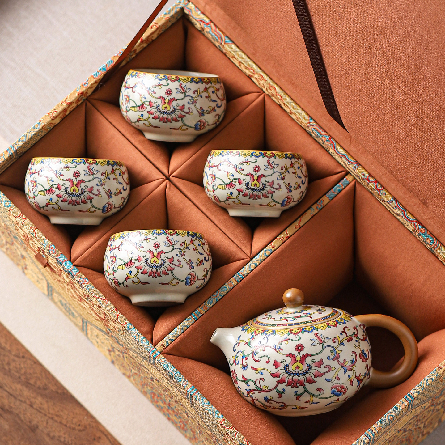一壶四杯茶具套装一人饮女士精致西施壶礼盒装送长辈老师乔迁礼物,餐饮具,茶具礼盒,淘宝优惠券,粉丝福利购,淘宝优惠卷