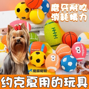 约克夏专用狗狗玩具自嗨解闷磨牙小型犬发生球耐咬解闷幼犬洁齿绳