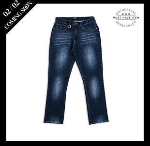 罗志祥 GOTNOFEARS 正品 水洗直筒牛仔裤 男女同款