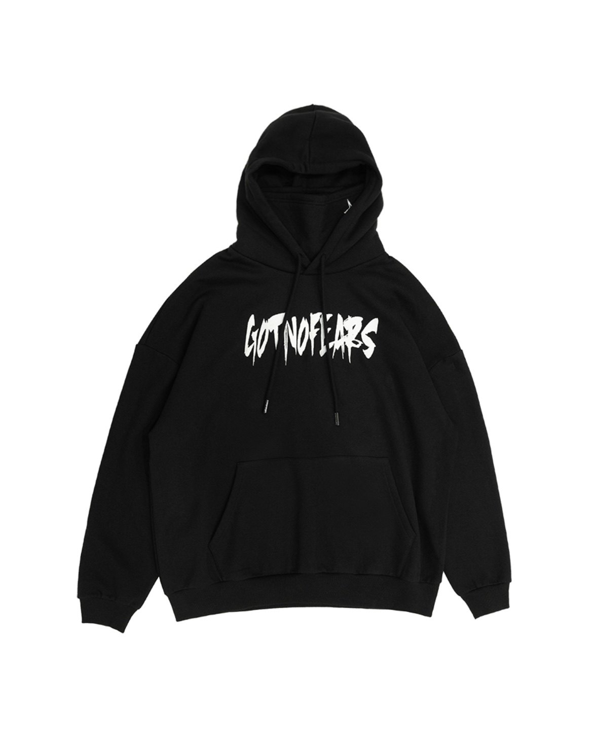 罗志祥 Gotnofears 正品 Logo 宽松连帽秋冬卫衣内高领
