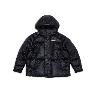 罗志祥Gotnofears正品羽绒服酷黑连帽外套黑色男女同款