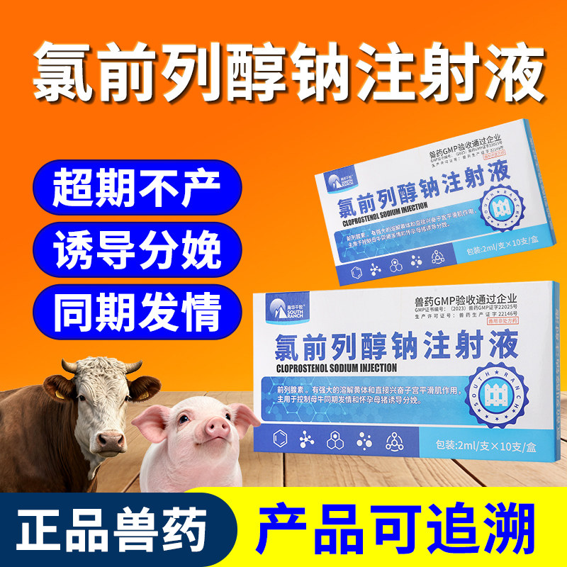 南华千牧氯前列醇钠注射液兽用母牛发情母猪催生用兽药氯前列烯醇