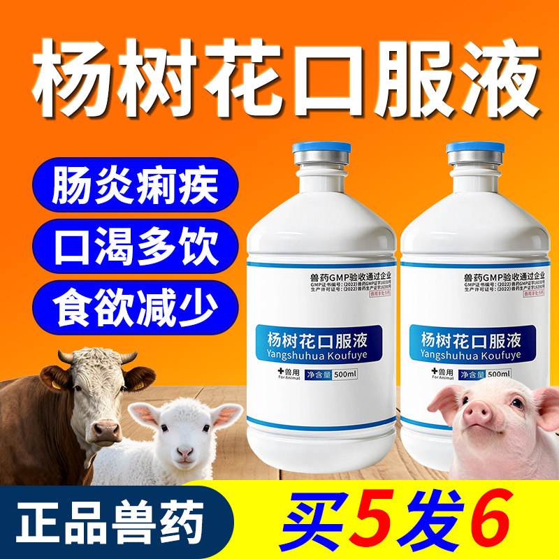 兽用杨树花口服液兽药止痢散粗提液物仔猪拉稀黄白痢疾停肠炎腹泻